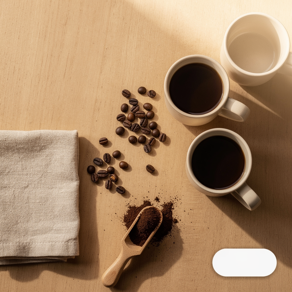 Square Instagram post — Atlas Coffee flat-lay